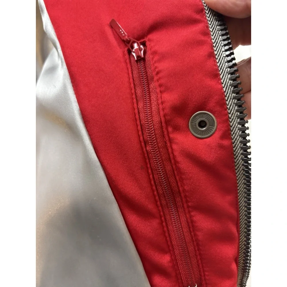 Spyder Picabo Ski Jacket Youth Unisex Size 18 Red White Black Full Zip‎ EUC